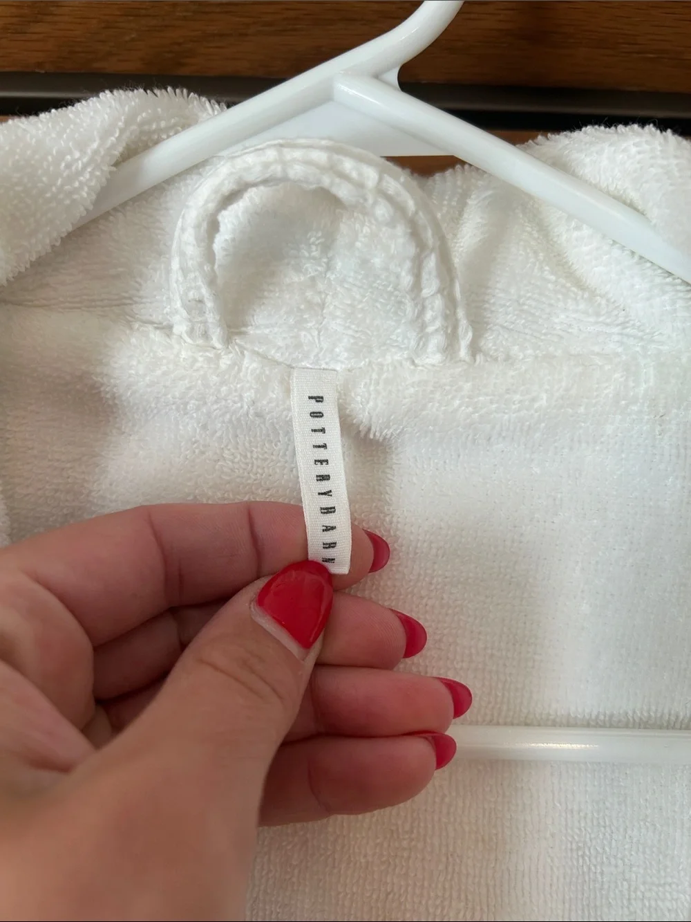 Pottery Barn - White Waffle Robe -OS